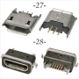 Букса  конектор USB micro  , 2/5 pin connector, снимка 15