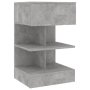 vidaXL Нощно шкафче, бетонно сиво, 40x35x65 см, ПДЧ(SKU:808656, снимка 1 - Шкафове - 44474218