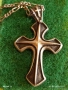 Сребърно колие с висулка кръст символ на духовна сила и закрила перфектно 18702, снимка 6