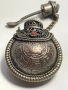 Тибетско/Непалско шишенце-медальон с мотив Гаруда – защитен амулет (сребърна сплав), снимка 1
