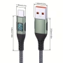 КАБЕЛ С ДИГИТАЛЕН ДИСПЛЕЙ ЗА ЗАРЕЖДАНЕ И ТРАНСФЕР НА ДАННИ USB-А 3.1 КЪМ USB-C, снимка 3