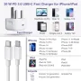 Бързо зарядно устройство за iPhone, 20 W USB C щепсел с кабел 1M, снимка 7