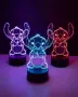 3D НОЩНА ЛАМПА НА СТИЧ - RGB 16цвята + USB зареждане, снимка 1