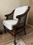 Рядък и нетрадиционен модел на ратаново кресло в шоколадов цвят , снимка 8