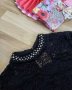 Черна дантелена блузка Dolce and Gabbana , снимка 2