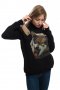 Нов дамски суичър с дигитален печат Зъбат вълк, Серия вълци, снимка 5