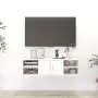 vidaXL Стенен рафт, бял, 102x30x29 см, инженерно дърво, снимка 2
