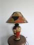 Vintage, настолна лампа с абстрактен  арт дизайн в топли цветове.  , снимка 13