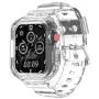 TPU каишка за Apple Watch 46 мм, Armor, прозрачна, снимка 2