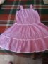 Детска лятна рокличка с презрамки,розова., снимка 1