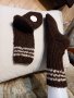 Ръчно плетени дамски чорапи от вълна размер 36