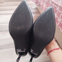 Дамски елегантни черни обувки, снимка 3 - Дамски обувки на ток - 42219322