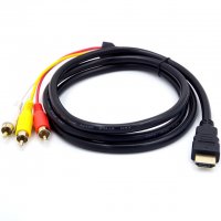 Кабел HDMI - 3 Чинча -1,5 метра Digital One SP00107 видеокабел за връзка HDMI към 3 Чинча HDMI to 3 , снимка 1 - Кабели и адаптери - 28686616