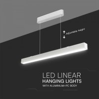 LED Линеен Осветител 40W Бял 3в1 SAMSUNG чип – 5 Години Гаранция, снимка 2 - Лед осветление - 42779357