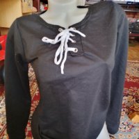 Блузка с връзки, снимка 2 - Блузи с дълъг ръкав и пуловери - 39884099