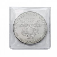 Lindner опаковки за монети единични с капаче 100 бр., снимка 1 - Нумизматика и бонистика - 35352157