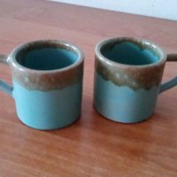 Чашки, керамика 2 х 100 мл, снимка 1 - Чаши - 42754389