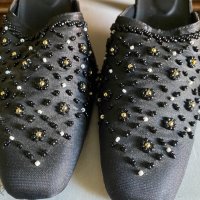 ✅обувки черни , снимка 1 - Дамски обувки на ток - 33968438