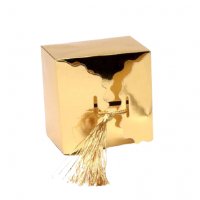 кутия за подарък,6х9х9, златна/сребърна, снимка 2 - Декорация за дома - 35065262