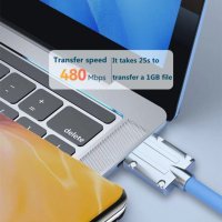 4101  USB към Туре С кабел, снимка 6 - USB кабели - 42153333