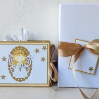 Албум за снимки с подаръчна кутия и таг за пожелание , снимка 5 - Подаръци за кръщене - 38374533