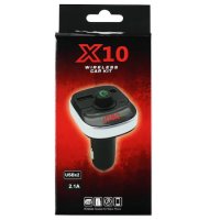 Трансмитер FM Automat, X10, Bluetooth, Черен, снимка 2 - Аксесоари и консумативи - 30578886