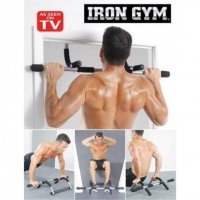 Фитнес уред - лост за врата IRON GYM, снимка 1 - Фитнес уреди - 30068758