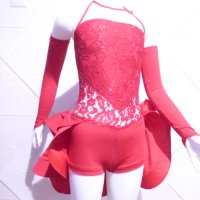 Червена детска рокля за спортни танци, снимка 11 - Детски рокли и поли - 42805395
