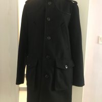 Черно мъжко палто, снимка 4 - Палта - 34194057