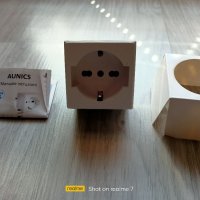 Смарт контакт Aunics WiFi smart plug, снимка 2 - Смарт гривни - 40497874