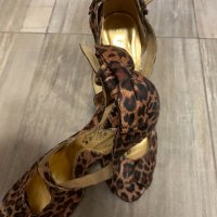 Уникални нови секси леопардови официални сандали на висок ток 40.5 номер , снимка 10 - Сандали - 36969249