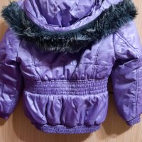 Лилаво зимно яке, снимка 2 - Детски якета и елеци - 31154310