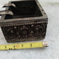 посребрен метален пепелник, снимка 5 - Антикварни и старинни предмети - 30722520