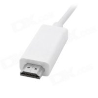 2 м. Преходник HDMI 1080P (мъжки) към 30Pin Dock (мъжки) за iPhone 4/4S, iPad 2/3, проектори и т.н., снимка 3 - Други - 37052068