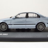 BMW M5 E39 2003 - мащаб 1:43 на Solido моделът е нов в PVC дисплей-кейс, снимка 3 - Колекции - 42718667