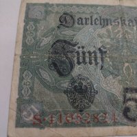 Райх банкнота - Германия - 5 марки / 1917 година- 17952, снимка 8 - Нумизматика и бонистика - 31019905