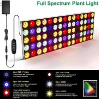 Нова Пълноспектърна LED светлина за растения на закрито Дом Градина, снимка 5 - Други стоки за дома - 42385450