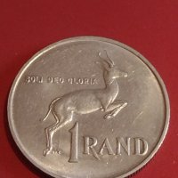 Стара монета 1 Ранд 1988г. Южна Африка перфектно състояние за КОЛЕКЦИОНЕРИ 29373, снимка 3 - Нумизматика и бонистика - 44303460