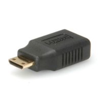 Преходник от HDMI Mini M към HDMI F Roline 12.03.3152 Мини Адаптер преобразувател, снимка 3 - Кабели и адаптери - 31320843