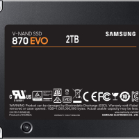 КАТО НОВ Samsung SSD 870 EVO 2TB Int. 2.5" SATA, V-NAND 3bit MLC, Read up to 560MB/s, Write up to 53, снимка 1 - Твърди дискове - 44731829