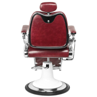 Бръснарски стол Moto Stil - бордо/черен, снимка 6 - Бръснарски столове - 44635641
