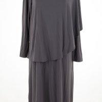 Дълга двупластова рокля в сиво Maristel - 2XL, снимка 2 - Рокли - 42790571