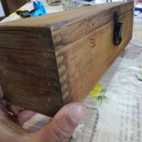 Стара дървена кутия за инструменти, снимка 2 - Други ценни предмети - 31053843