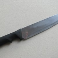 Кухненски нож японски 34/4 см неръждаем, широк, остър връх, запазен, снимка 4 - Прибори за хранене, готвене и сервиране - 42451014