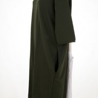 Асиметрична зелена рокля марка Tessita , снимка 4 - Рокли - 37672677