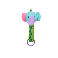 Плюшена дрънкалка, слонче и дъвкалка, 22 см, снимка 1 - Плюшени играчки - 44400964