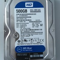 Хард диск WD Blue 500GB, 7200об/мин, 32MB, SATA 3, снимка 1 - Твърди дискове - 34909714
