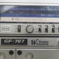 SHARP GF 767H Radio Dual cassette recorder Boombox, снимка 2 - Аудиосистеми - 40825247