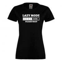 Дамска тениска,Lazy Mode Loading,Loading,Please wait,батерия,Изненада,Подарък, снимка 9 - Тениски - 36422069