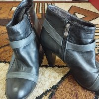 Дамски боти от естествена кожа, снимка 5 - Дамски обувки на ток - 37292052